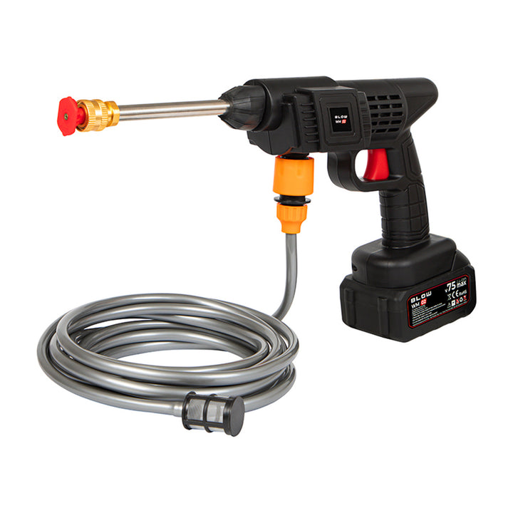 Nettoyeur haute pression sans fil Blow, pression jusqu'à 26 bars, puissance 260 W, longueur du tuyau 5 m, filtre à eau, différents modes de fonctionnement, 44-352#