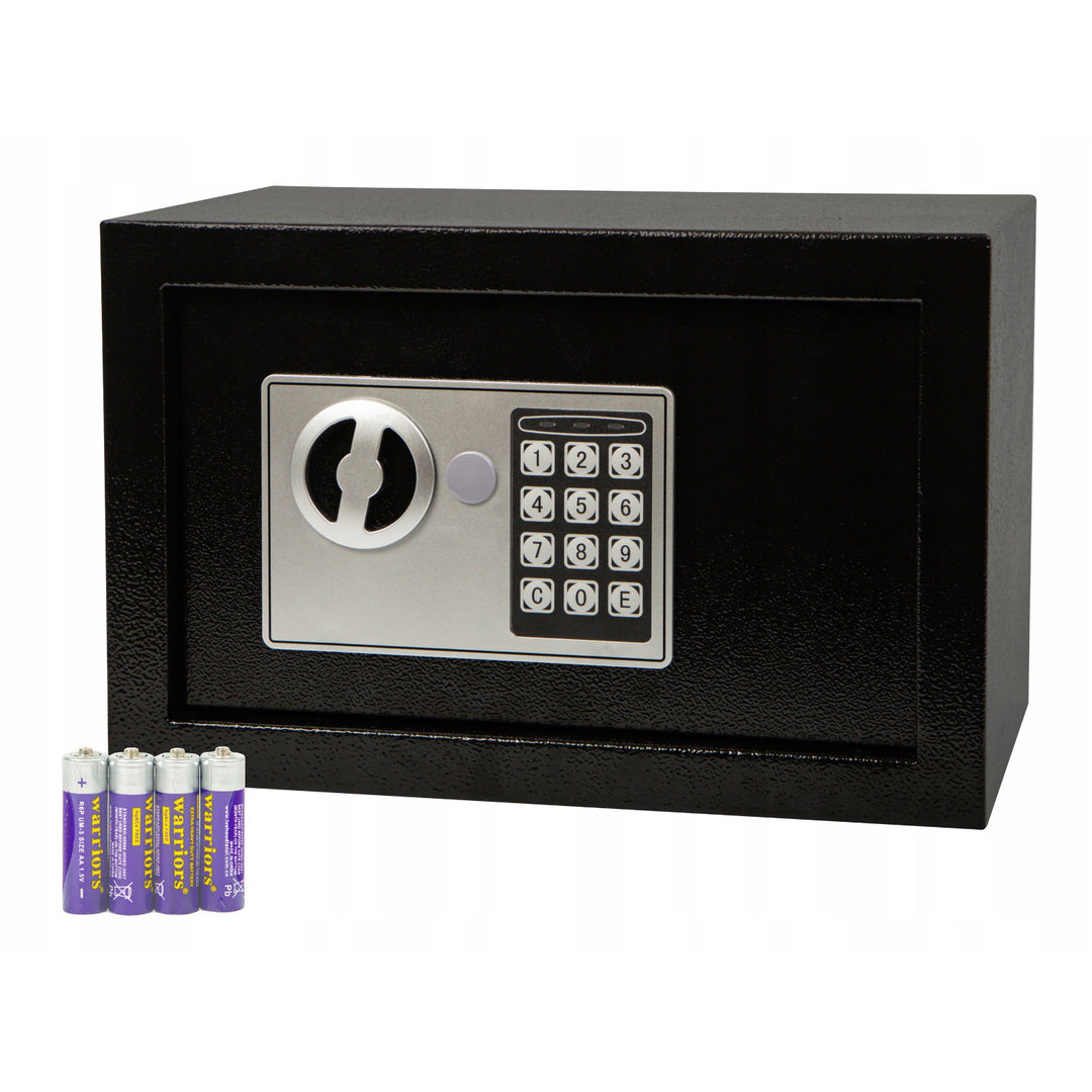 Coffre-fort à serrure électronique Blow, dimensions 31 x 20 x 20 cm, fermeture à clé + code, 44-702
