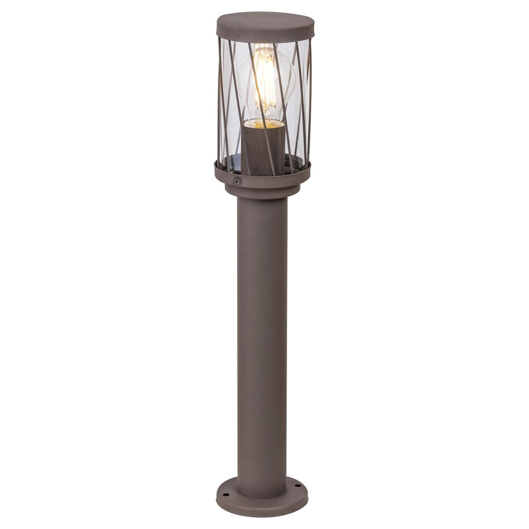 Lampe de jardin sur pied Rabalux Budapest, IP44, couleur marron, culot E27, 40 W max., 8889, 2 pièces