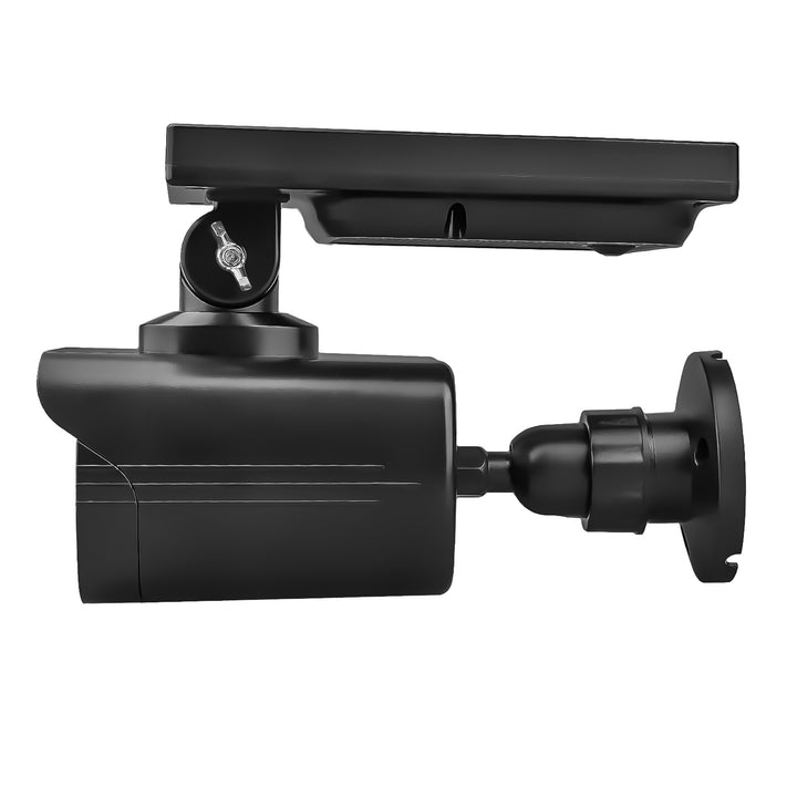 Fausse caméra solaire, LED clignotante, détecteur de mouvement, éclairage LED, autocollants inclus, SOL1800S/B, lot de 4