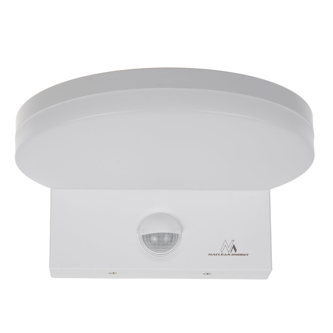 Lampe LED avec détecteur de mouvement Maclean, détecteur de mouvement PIR, couleur blanche, 15 W, IP65, 1 560 lm, lumière blanche neutre (4 000 K) MCE344 W, lot de 2