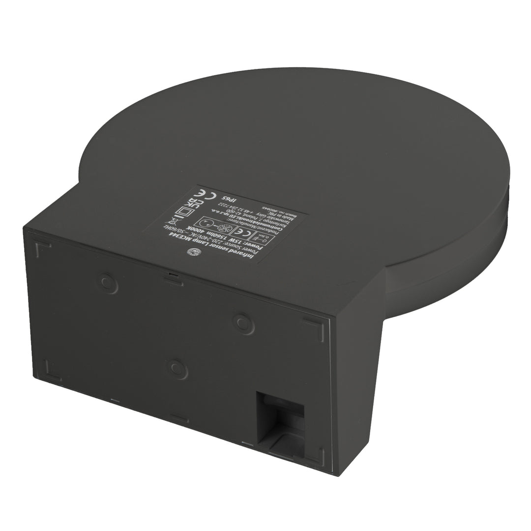Lampe LED avec détecteur de mouvement Maclean, détecteur de mouvement PIR, couleur grise, 15 W, IP65, 1 560 lm, blanc neutre (4 000 K) MCE344 GR, lot de 2