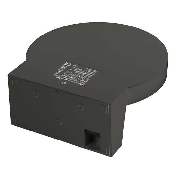 Lampe LED avec détecteur de mouvement Maclean, détecteur de mouvement PIR, couleur grise, 15 W, IP65, 1 560 lm, blanc neutre (4 000 K) MCE344 GR, lot de 2