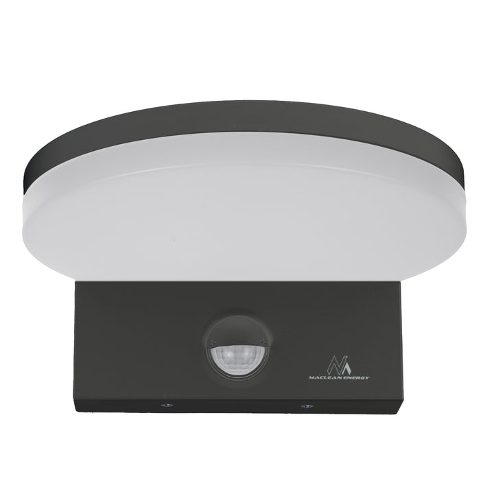 Lampe LED avec détecteur de mouvement Maclean, détecteur de mouvement PIR, couleur grise, 15 W, IP65, 1 560 lm, blanc neutre (4 000 K) MCE344 GR, lot de 2