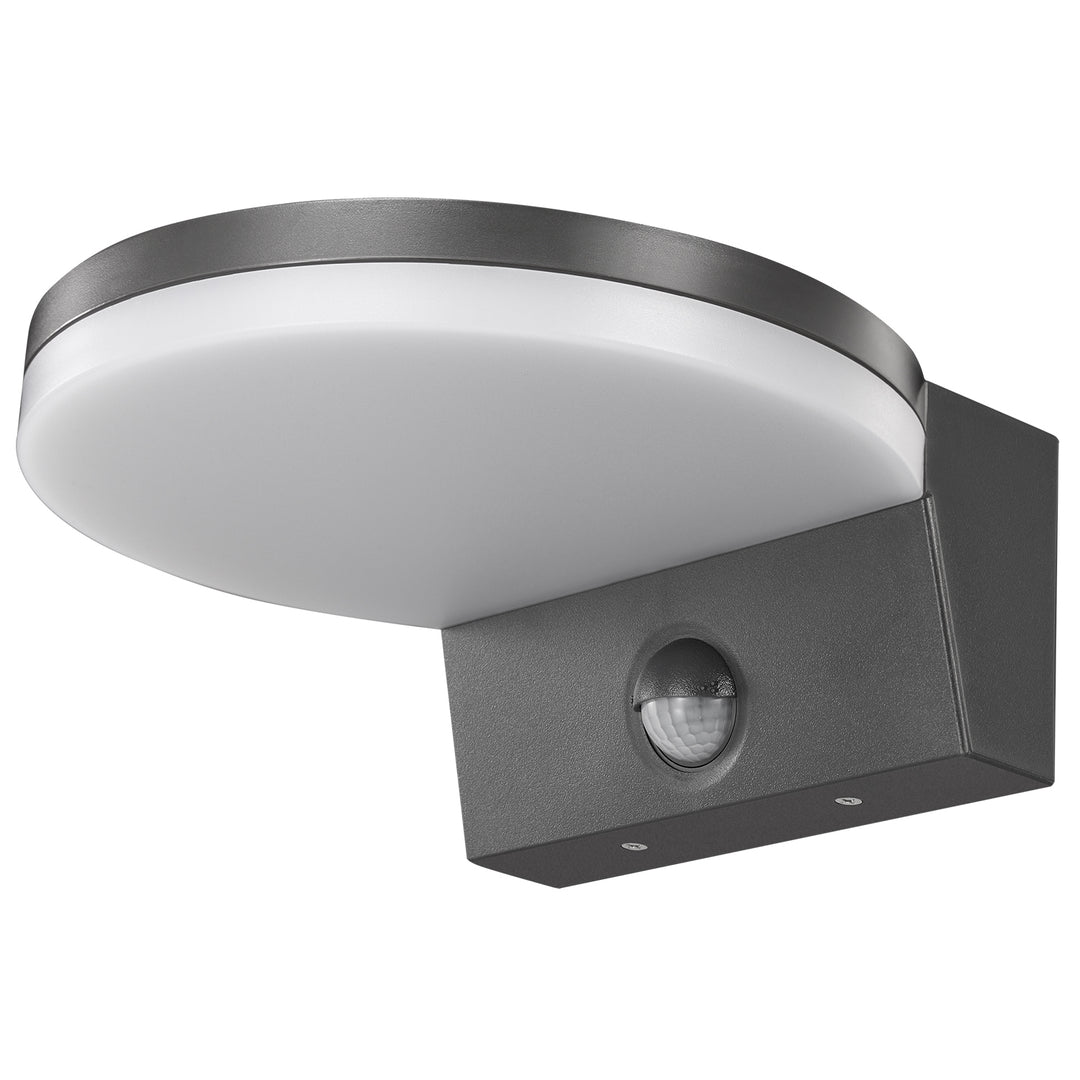 Lampe LED avec détecteur de mouvement Maclean, détecteur de mouvement PIR, couleur grise, 15 W, IP65, 1 560 lm, blanc neutre (4 000 K) MCE344 GR, lot de 2