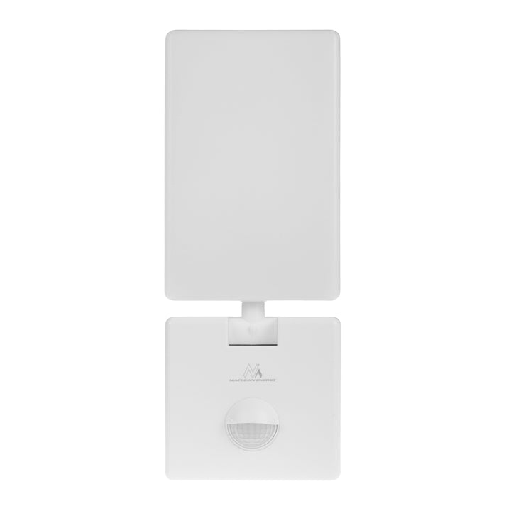 Lampe LED avec détecteur de mouvement Maclean, détecteur de mouvement PIR, couleur blanche, 10 W, IP65, 800 lm, lumière blanche neutre (4 000 K) MCE516 W, lot de 2