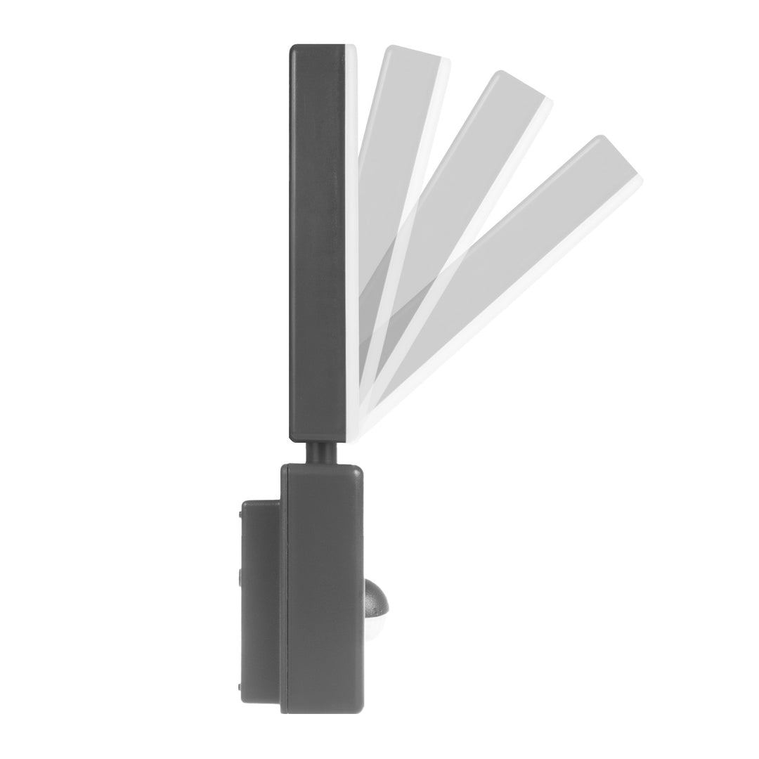 Lampe LED avec détecteur de mouvement Maclean, détecteur de mouvement PIR, couleur grise, 10 W, IP65, 800 lm, lumière blanche neutre (4 000 K) MCE516 GR, lot de 2