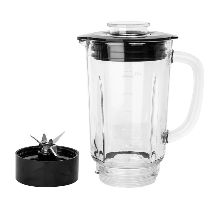 Mixeur à bol LOVIO LVJBL001, puissance 500 W, bol en verre de 600 ml, 3 bouteilles