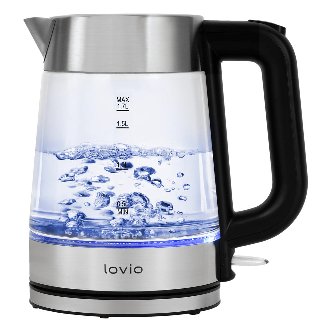 Bouilloire électrique sans fil en verre Lovio LVGEK001