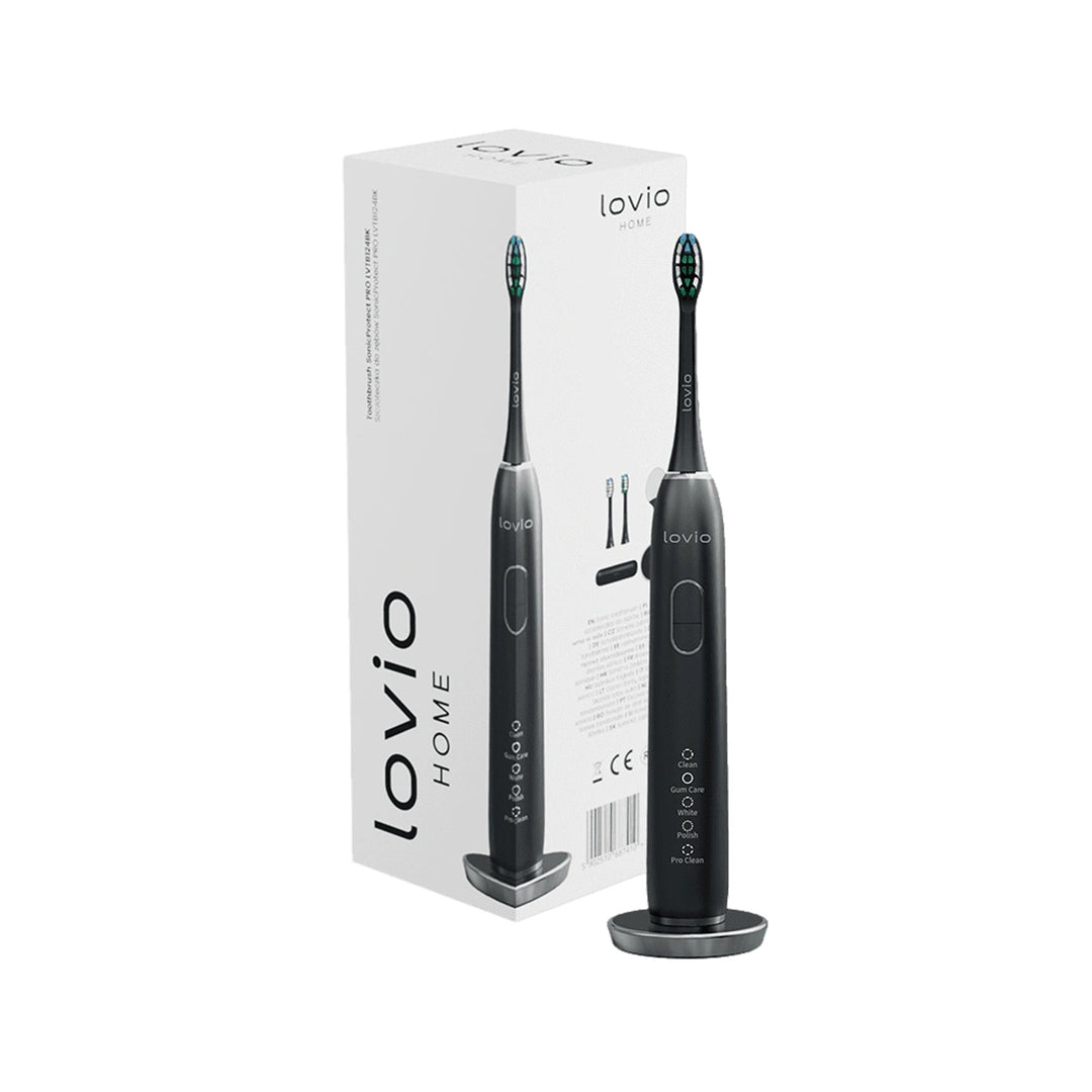 Brosse à dents électrique Lovio SonicProtect PRO noire LVTB124BK