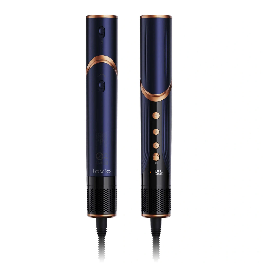 Sèche-cheveux et fer à boucler 8-en-1 avec ionisation LOVIO AirStyle LVHS001BL