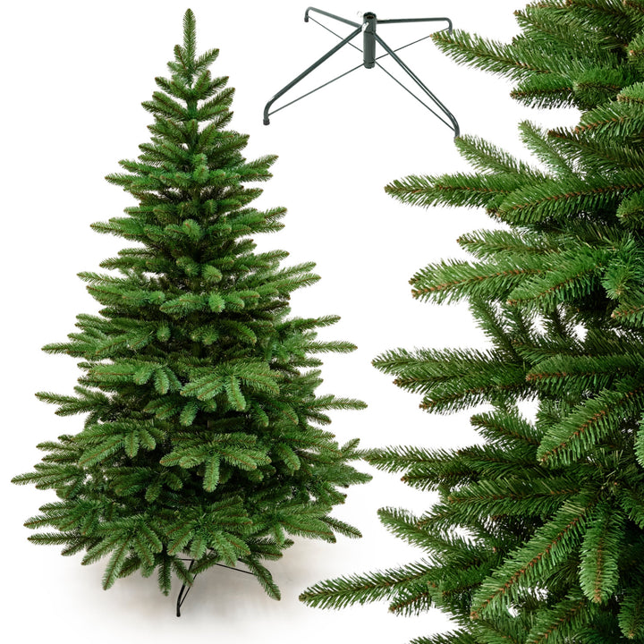 Sapin de Noël artificiel, sapin d'Espagne, en PVC, hauteur 250 cm, pied métallique