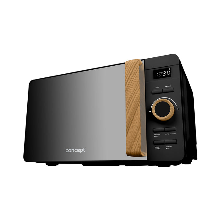 Four à micro-ondes Concept, 5 niveaux de puissance, fonction décongélation, capacité de 20 L, puissance de 800 W, couleur noire, MT3520bc