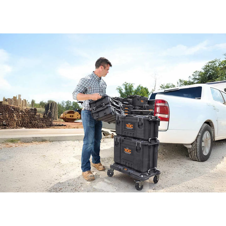 Plateforme de transport Keter Roc Pro Gear, couleur noire, système modulaire, capacité de charge jusqu’à 145 kg, 262828