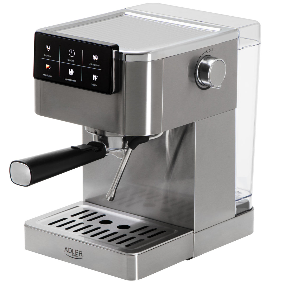 Machine à café 20 bars, Thermoblock, mousseur à lait, 5-en-1, Adler AD 4390