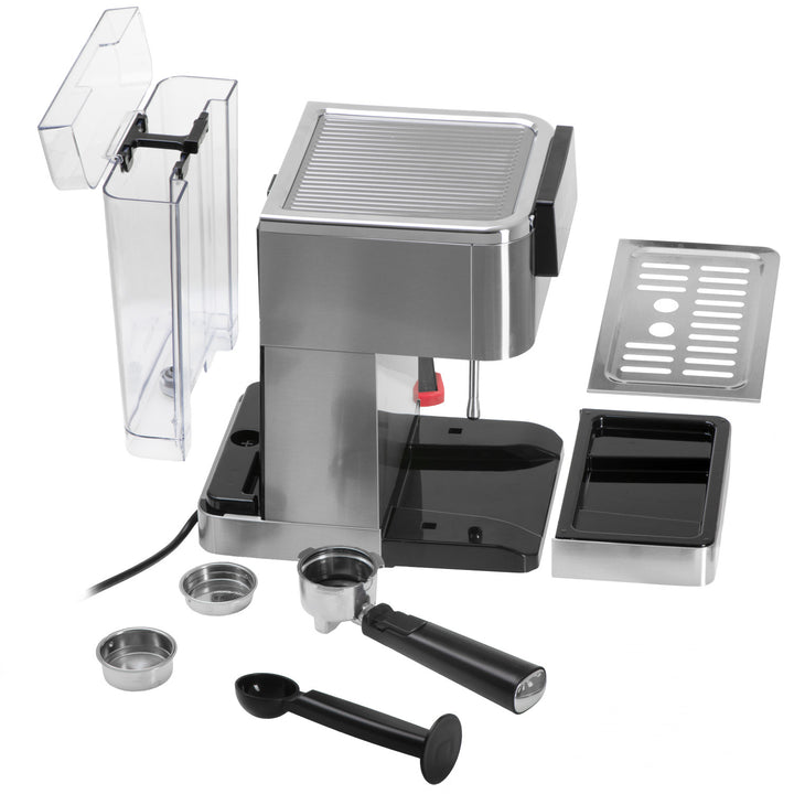 Machine à café 20 bars, Thermoblock, mousseur à lait, 5-en-1, Adler AD 4390