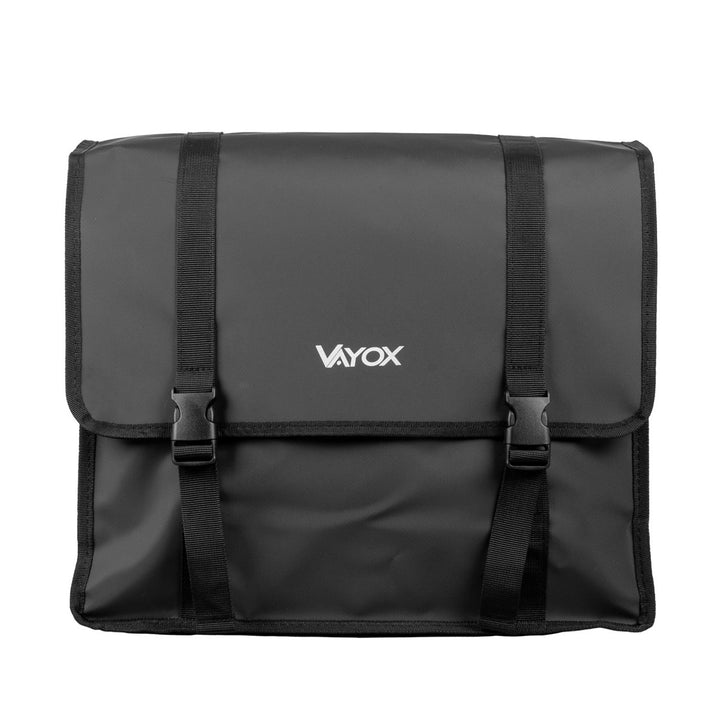 Sacoche de vélo double en PVC pour porte-bagages, avec poignée, noire, 40 L, VA0446, Vayox