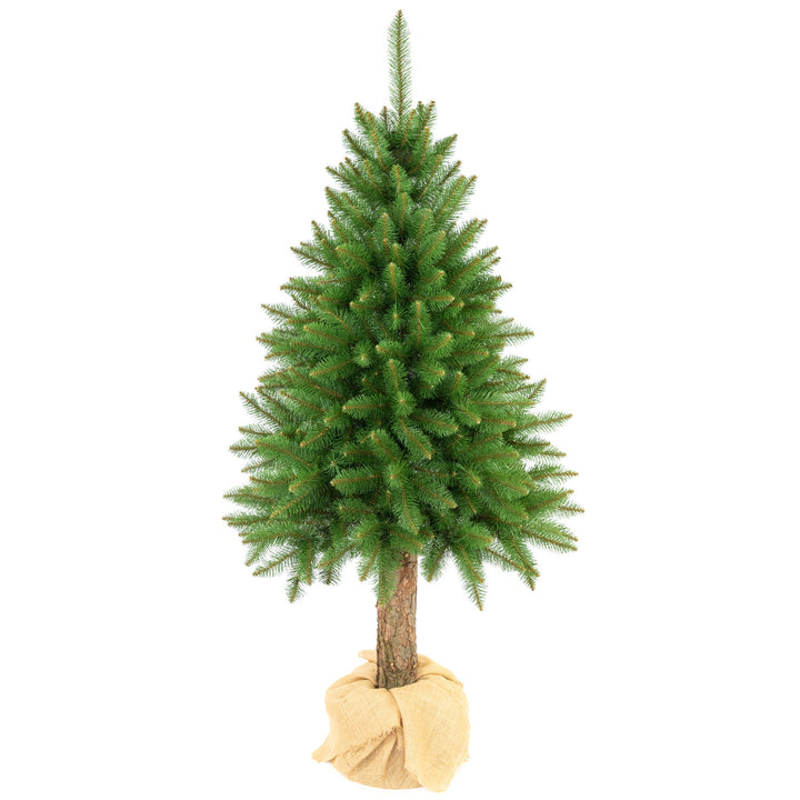 Sapin de Noël en épicéa sur tronc, modèle Premium, 200 cm, feuillage dense et réaliste, Damich