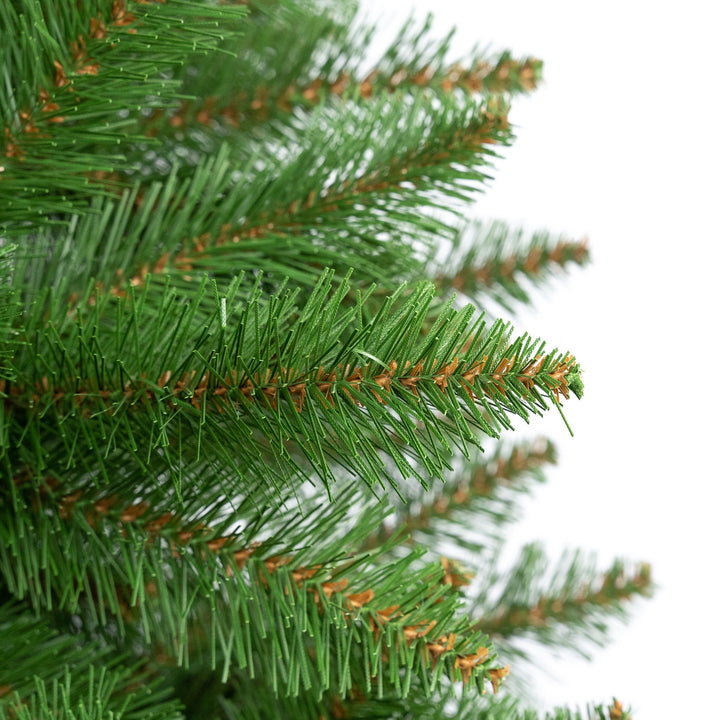 Sapin de Noël en épicéa sur tronc, modèle Premium, 160 cm, feuillage dense et réaliste, Damich
