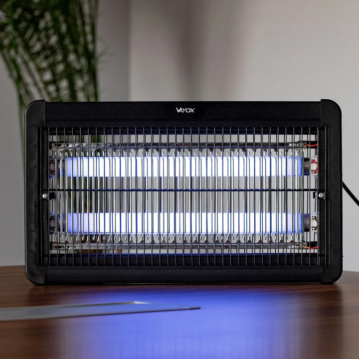 Lampe anti-insectes pour moustiques, mouches et papillons de nuit, piège électrique, UV, 20 W, Vayox, lot de 2