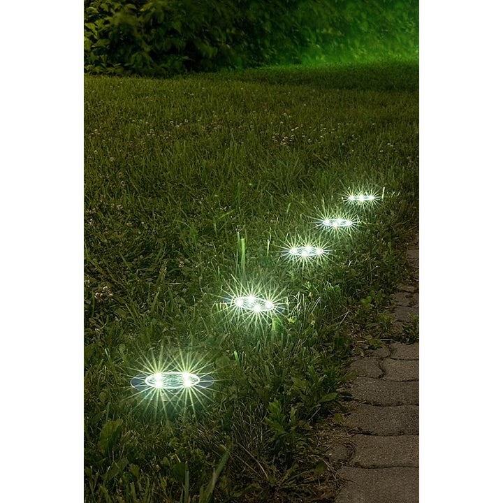 Lampe solaire de jardin Rabalux Dannet, IP44, couleur chrome satiné, 7975, 2 pièces