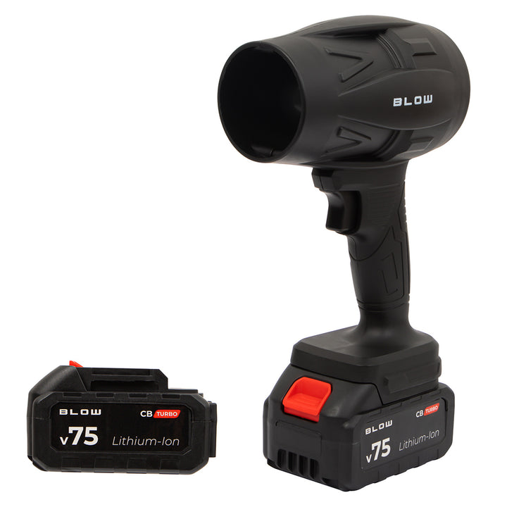 Souffleur sans fil BLOW 21 V CB TURBO, 130 000 tours/minute, 2,4 Ah, mallette