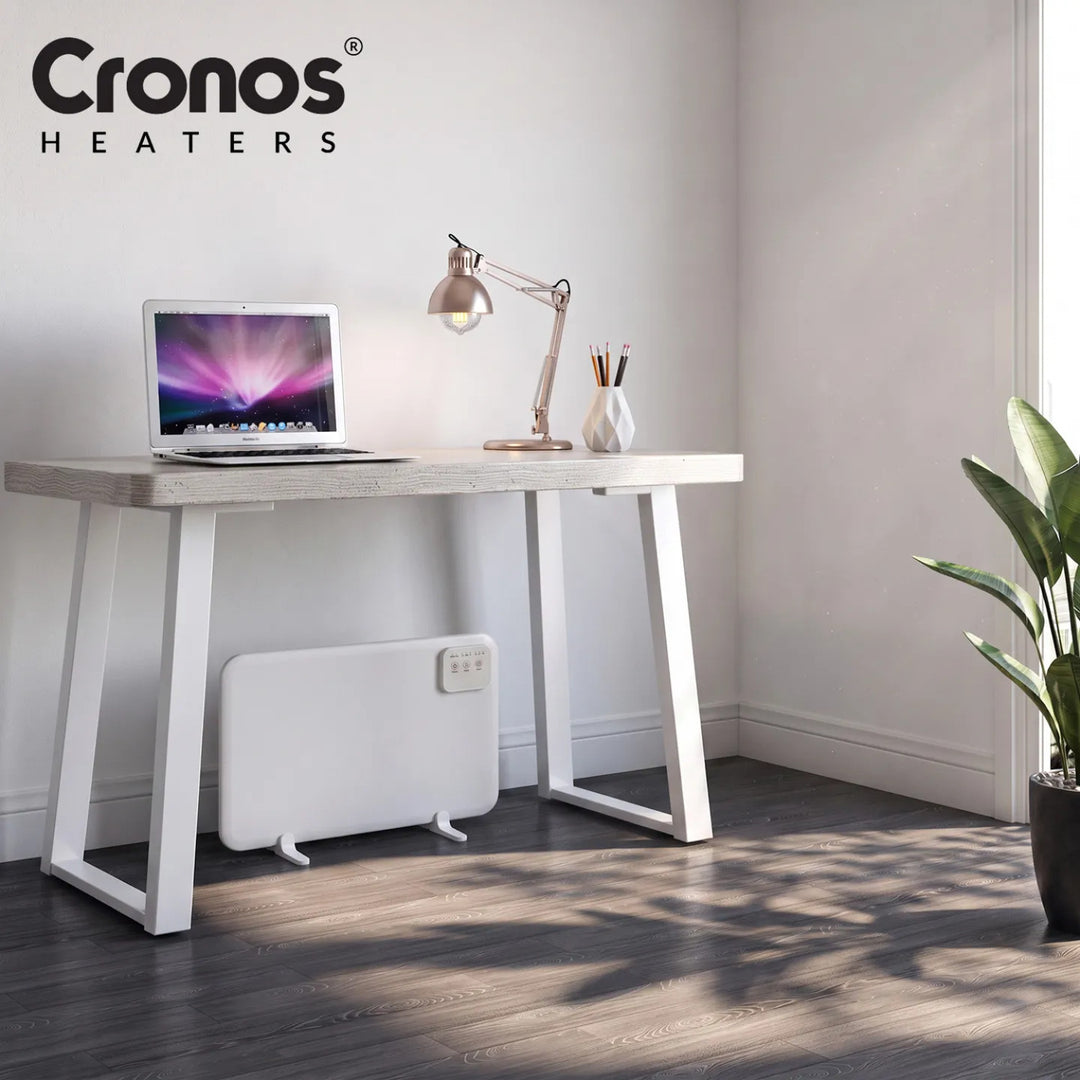 Panneau chauffant infrarouge Cronos à placer sous le bureau, puissance 120 W, minuterie, 3 niveaux de réglage, DCH-150
