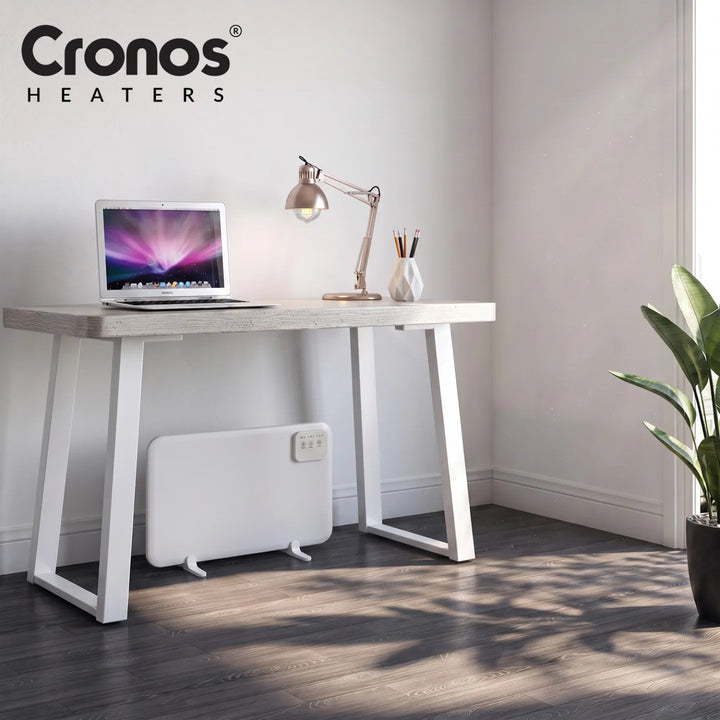 Panneau chauffant infrarouge Cronos à placer sous le bureau, puissance 120 W, minuterie, 3 niveaux de réglage, DCH-150