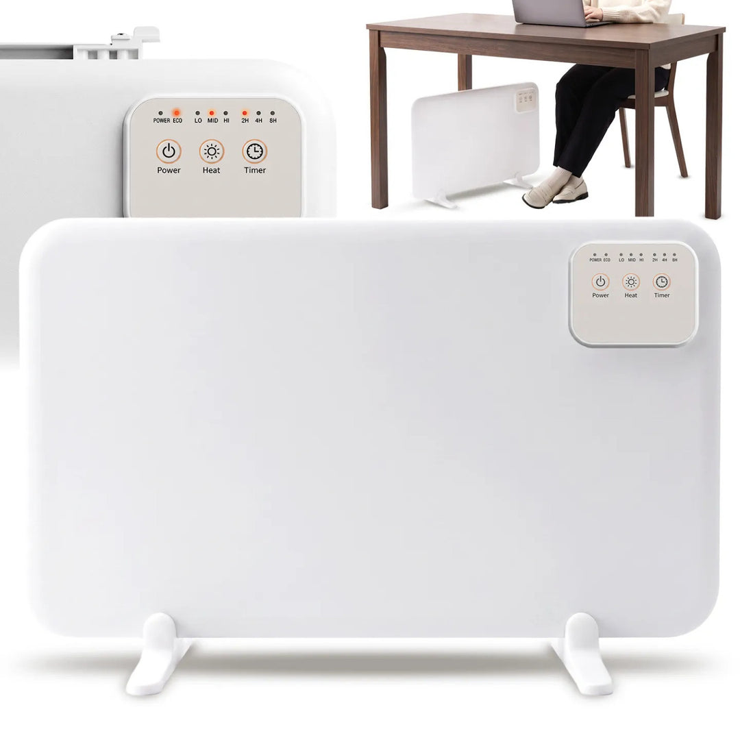 Panneau chauffant infrarouge Cronos à placer sous le bureau, puissance 120 W, minuterie, 3 niveaux de réglage, DCH-150