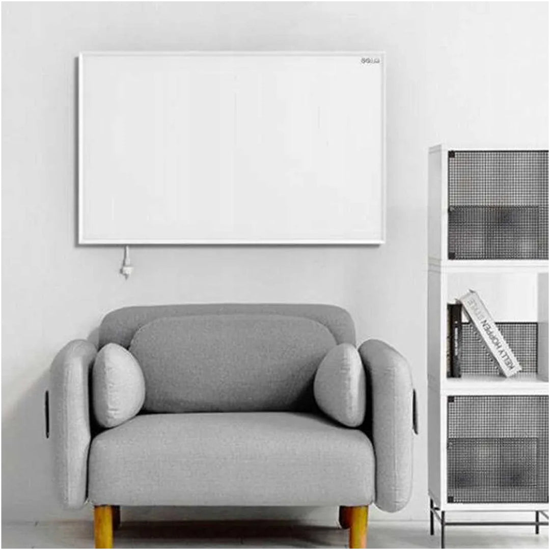 Panneau chauffant infrarouge Cronos Graphene, puissance 580 W, couleur blanche, chauffe une pièce jusqu'à 16 m², télécommande, PRO CGP-580TWP