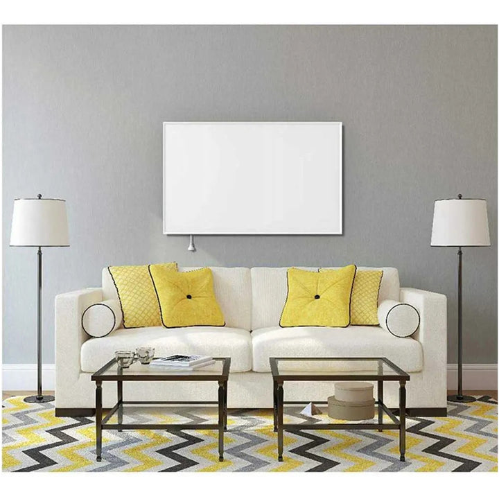 Panneau chauffant infrarouge Cronos Graphene, puissance 580 W, couleur blanche, chauffe une pièce jusqu'à 16 m², télécommande, PRO CGP-580TWP