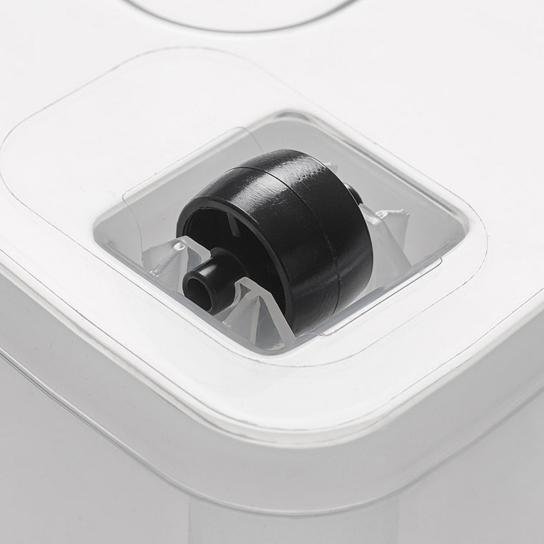 Bac Moxom SimpleStore, capacité 60 L, transparent, couvercle à clips, équipé de roulettes, sans BPA, 04-0081