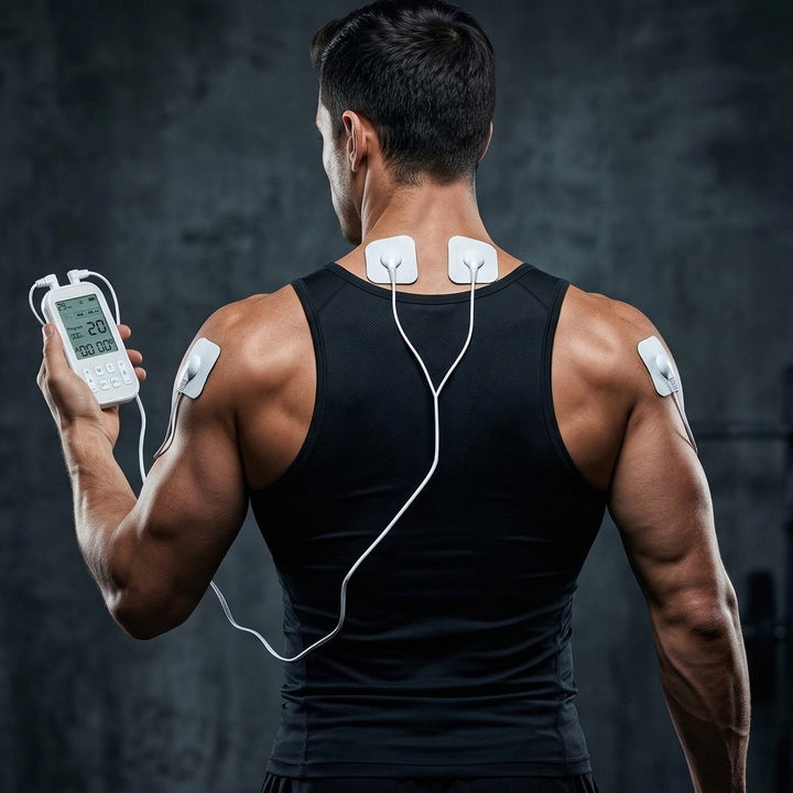 Appareil de massage et d'électrostimulation musculaire, TENS/EMS, stimulation 3 en 1, Mediatech, MT6543