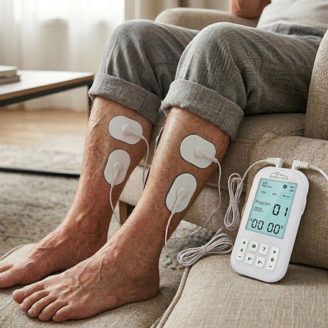 Appareil de massage et d'électrostimulation musculaire, TENS/EMS, stimulation 3 en 1, Mediatech, MT6543