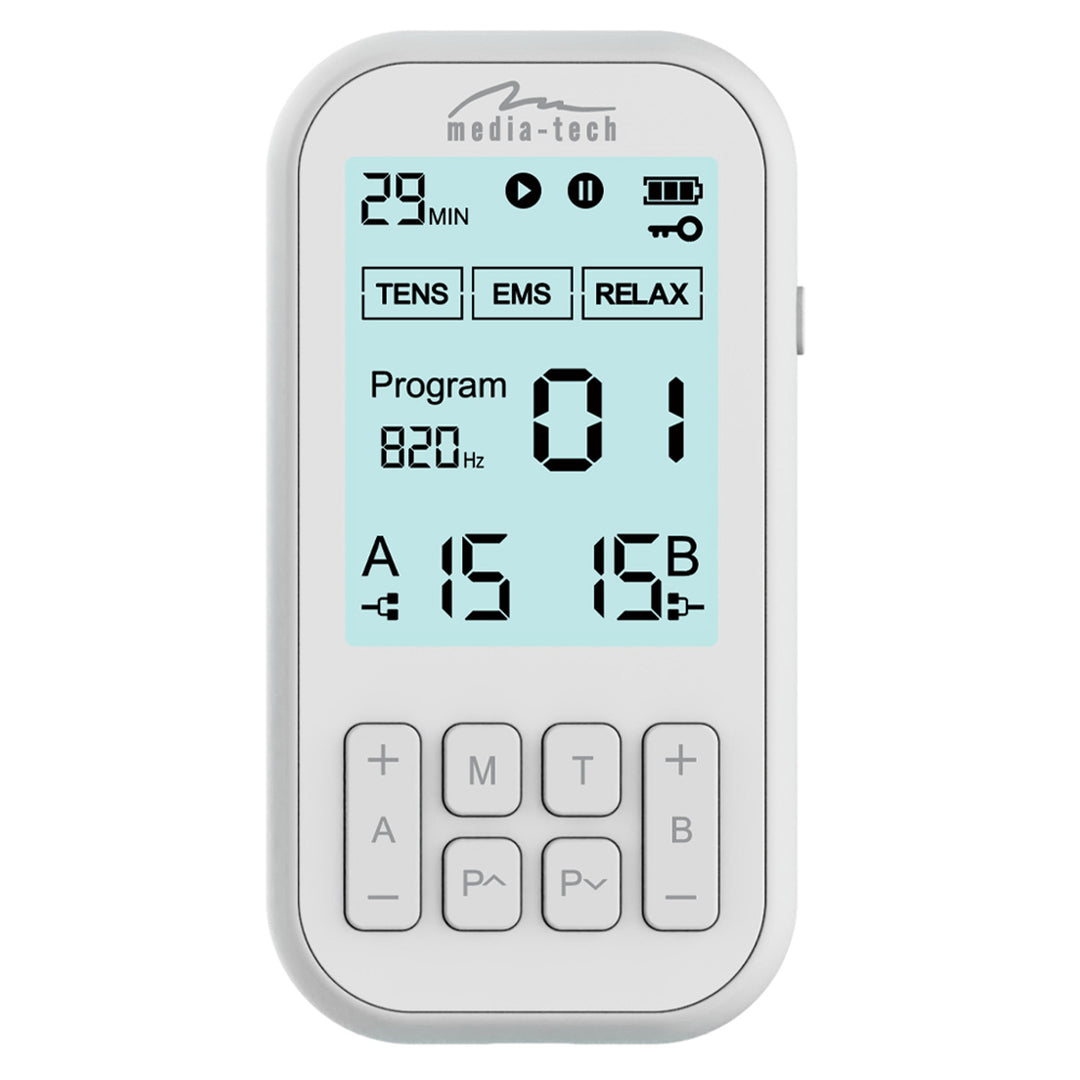 Appareil de massage et d'électrostimulation musculaire, TENS/EMS, stimulation 3 en 1, Mediatech, MT6543