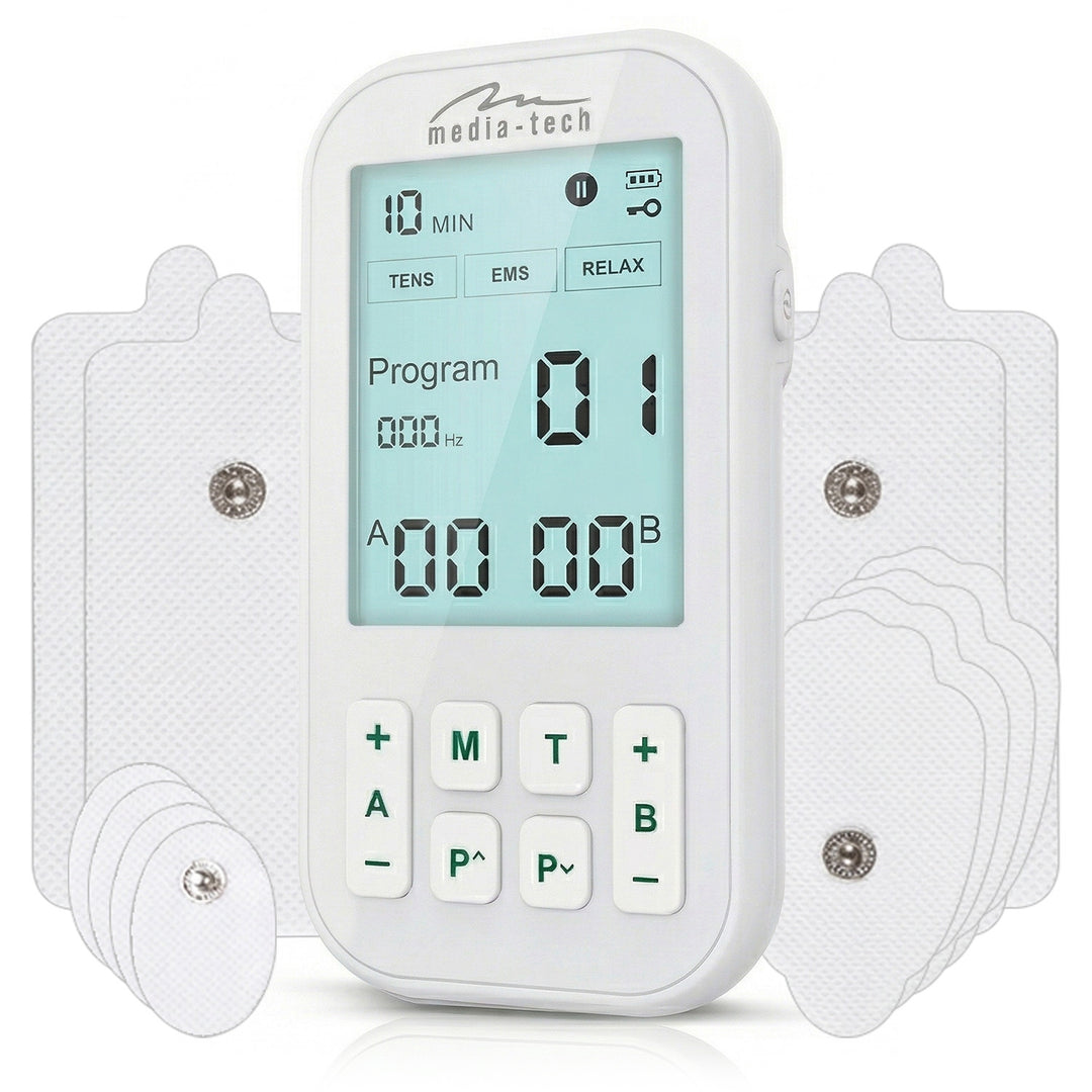 Appareil de massage et d'électrostimulation musculaire, TENS/EMS, stimulation 3 en 1, Mediatech, MT6543
