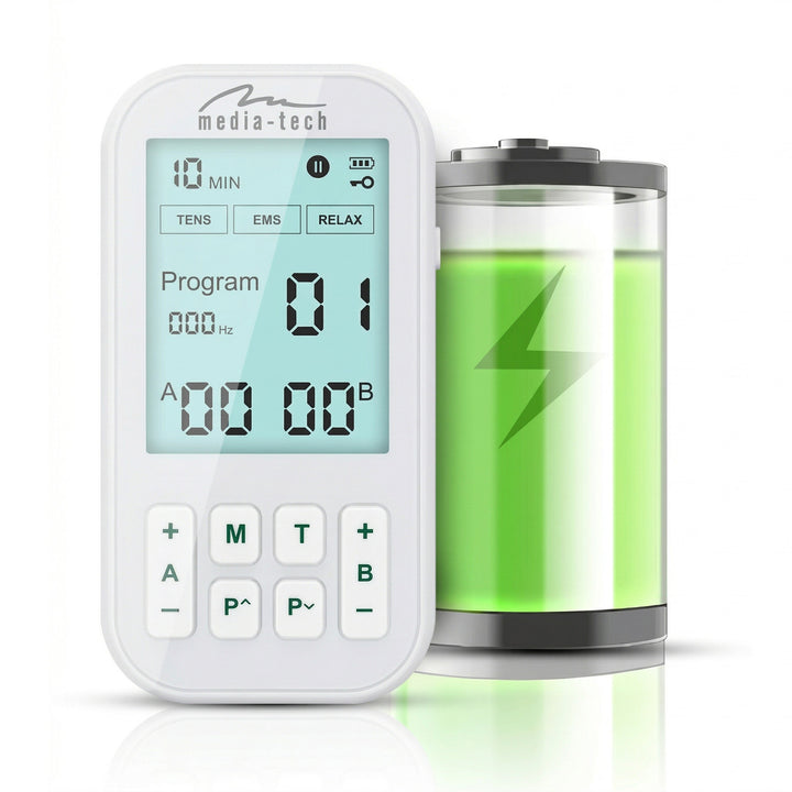 Appareil de massage et d'électrostimulation musculaire, TENS/EMS, stimulation 3 en 1, Mediatech, MT6543