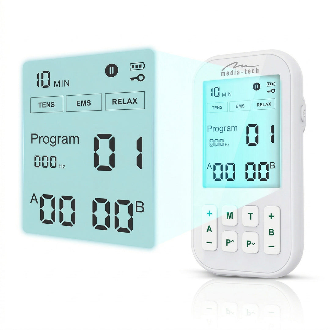 Appareil de massage et d'électrostimulation musculaire, TENS/EMS, stimulation 3 en 1, Mediatech, MT6543