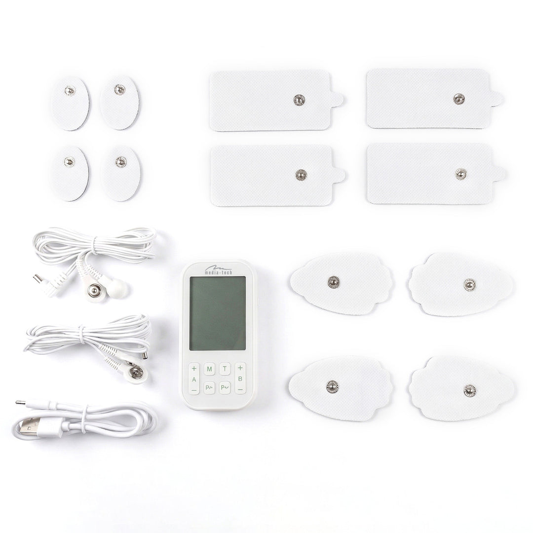 Appareil de massage et d'électrostimulation musculaire, TENS/EMS, stimulation 3 en 1, Mediatech, MT6543