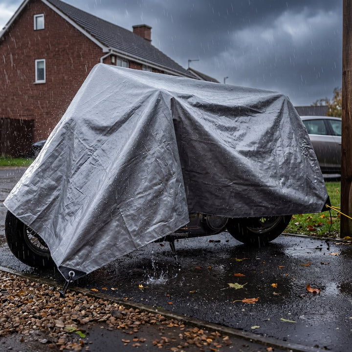 Bâche argentée 120 g, 4 x 6 m, VA0476, imperméable, Vayox