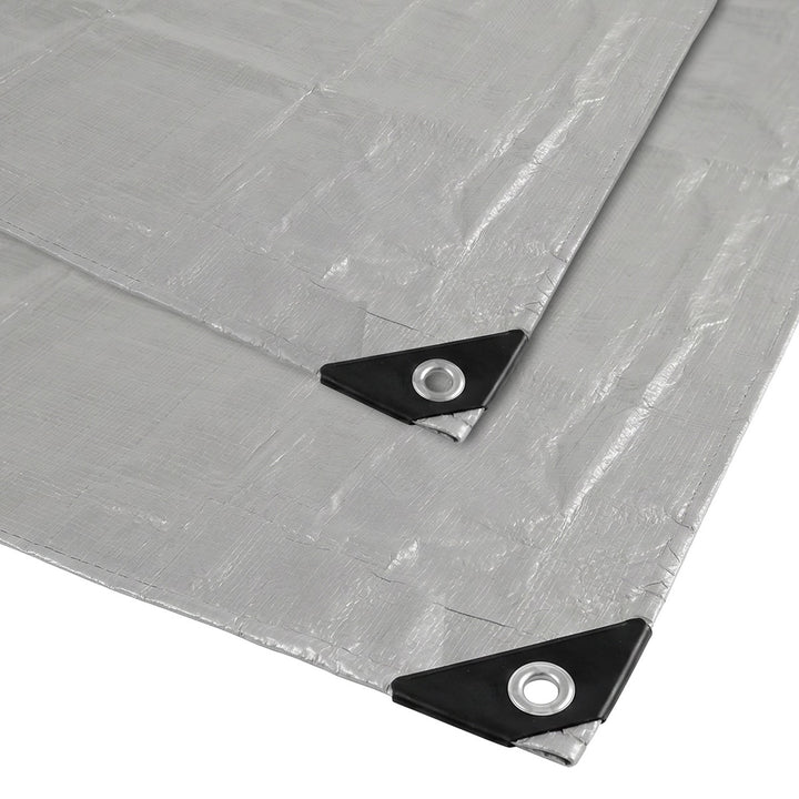 Bâche argentée 120 g, 4 x 6 m, VA0476, imperméable, Vayox