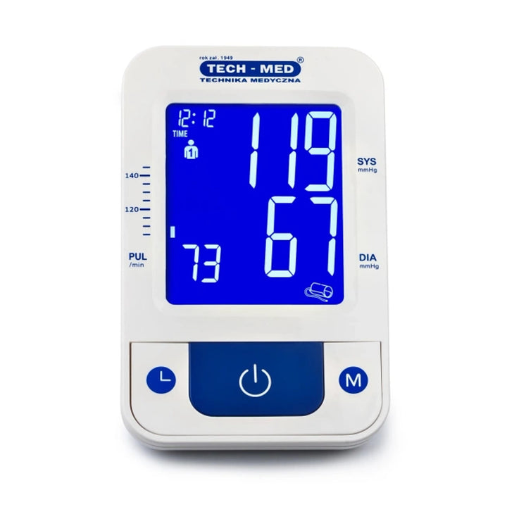 Tensiomètre électronique, fonction vocale, brassard 22–42 cm, indicateur IHB, TMA-CONTROL3, Techmed