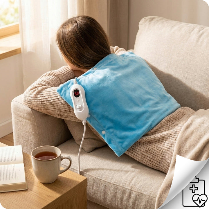 Coussin chauffant électrique, 4 niveaux de chaleur, 30 x 40 cm, puissance 100 W, TM-PE TERMO, Tech-Med