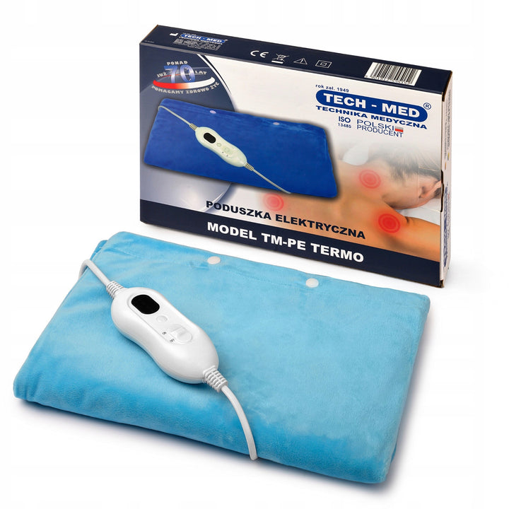 Coussin chauffant électrique, 4 niveaux de chaleur, 30 x 40 cm, puissance 100 W, TM-PE TERMO, Tech-Med