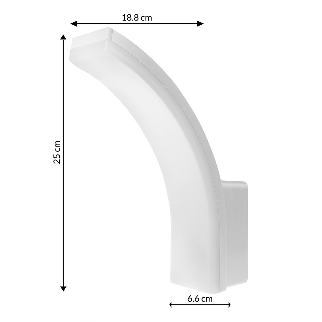 Lampe LED Maclean, couleur blanche, 20 W, IP65, 2 750 lm, lumière blanche neutre (4 000 K) MCE511 W, lot de 2
