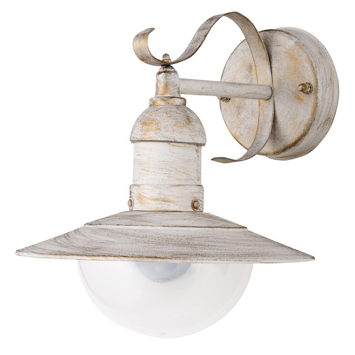 Applique murale Rabalux, d'extérieur, IP44, E27, 60 W max., blanc antique, Oslo, 2 pièces