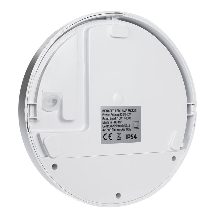 Lampe LED avec détecteur de mouvement Maclean, détecteur PIR, couleur blanche, 15 W, IP54, 1 100 lm, lumière neutre, MCE291 W, lot de 2