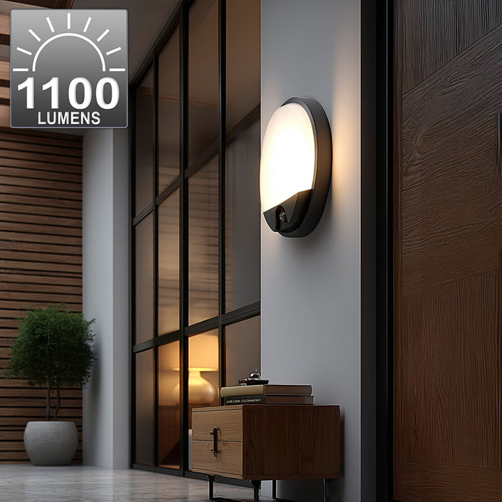 Lampe LED avec détecteur de mouvement Maclean, capteur PIR, couleur grise, 15 W, IP54, 1 100 lm, lumière neutre, MCE291 W, lot de 2