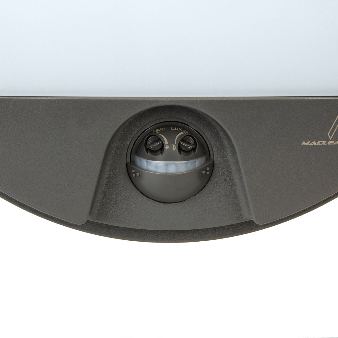 Lampe LED avec détecteur de mouvement Maclean, capteur PIR, couleur grise, 15 W, IP54, 1 100 lm, lumière neutre, MCE291 W, lot de 2