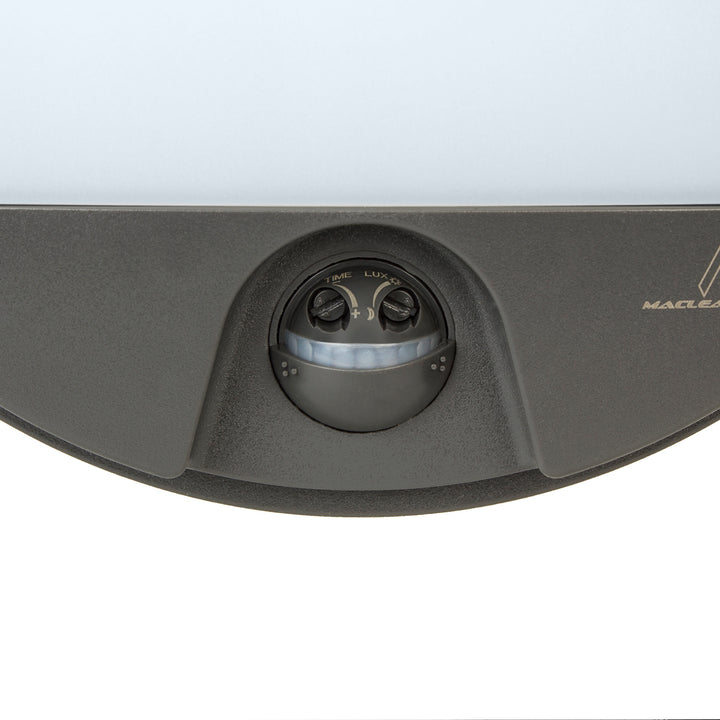 Lampe LED avec détecteur de mouvement Maclean, capteur PIR, couleur grise, 15 W, IP54, 1 100 lm, lumière neutre, MCE291 W, lot de 2